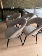 4 eettafel stoelen taupe kleurig Pronto Wonen, Ophalen, Overige kleuren, Teddy, Zo goed als nieuw