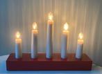 Vintage kerstverlichting; 5-kaarsen sfeerlicht, Diversen, Kerst, Ophalen of Verzenden, Gebruikt