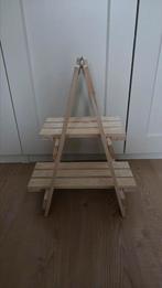 Houten etagere, Ophalen of Verzenden, Zo goed als nieuw