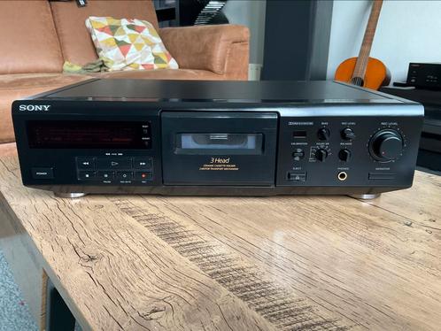 Sony TC-KE500S 3 head cassettedeck heeft onderhoud gehad inf, Audio, Tv en Foto, Cassettedecks, Enkel, Sony, Tiptoetsen, Ophalen