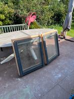 Twee dakramen met gootstukken - 78x90 cm, Ophalen, Gebruikt, Minder dan 80 cm, 80 tot 120 cm