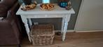 Witte console tafel met lade, Antiek en Kunst, Ophalen