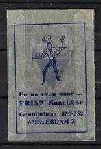 1362 Amsterdam PRINZ Snackbar, Ophalen of Verzenden, Nederland