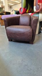 2x nieuwe aviator fauteuil bruin leer + BEZORGING GRATIS, Huis en Inrichting, Aviator, ., Nieuw, Ophalen of Verzenden