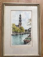 Aquarel Westerkerk, Antiek en Kunst, Ophalen