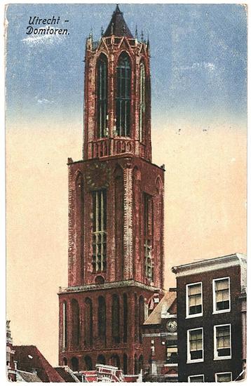 981749	Utrecht	Dom Domtoren	1917	Gelopen met zegel beschikbaar voor biedingen