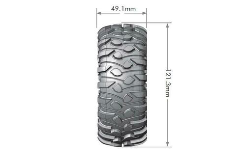 Louise RC CR-ROWDY 1.9 Crawler losse Banden met foam 2 stuks, Hobby en Vrije tijd, Modelbouw | Radiografisch | Auto's, Nieuw, Auto offroad