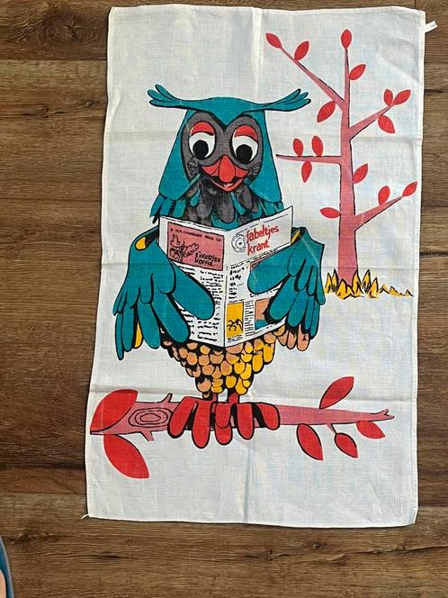 doek meneer de Uil Fabeltjeskrant Sunil wasmiddel jaren ‘60, Verzamelen, Film en Tv, Zo goed als nieuw, Ophalen of Verzenden