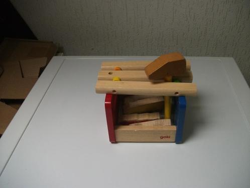 Houten hamerbank Goki, Kinderen en Baby's, Speelgoed | Houten speelgoed, Gebruikt, Ophalen of Verzenden