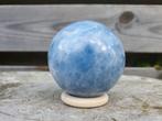 Prachtige blauwe calciet bol 65 mm, Ophalen of Verzenden
