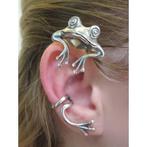 Kikker Ear Cuff Zilverkleurig - Nieuw, Hangers, Nieuw, Ophalen of Verzenden, Zilver