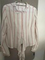 JoshV blouse, wit met streepjes, maat L, Maat 38/40 (M), Wit, Ophalen of Verzenden, Zo goed als nieuw