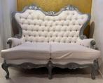 Witte bruidsbank, Huis en Inrichting, Banken | Sofa's en Chaises Longues, Ophalen, Gebruikt