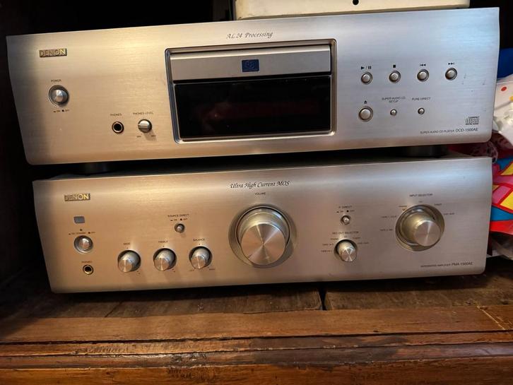 Denon en JM lab apparatuur, Audio, Tv en Foto, Versterkers en Receivers, Gebruikt, 120 watt of meer, Denon, Ophalen