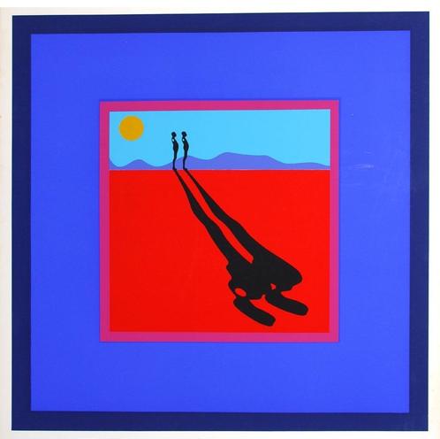 Ernest Trova - Falling Men - Zeefdruk, Antiek en Kunst, Kunst | Litho's en Zeefdrukken, Ophalen of Verzenden