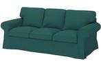 Ikea EKTORP 3-zitsbank - Totebo donker turquoise, Ophalen of Verzenden, Zo goed als nieuw, Tweepersoons, Blauw
