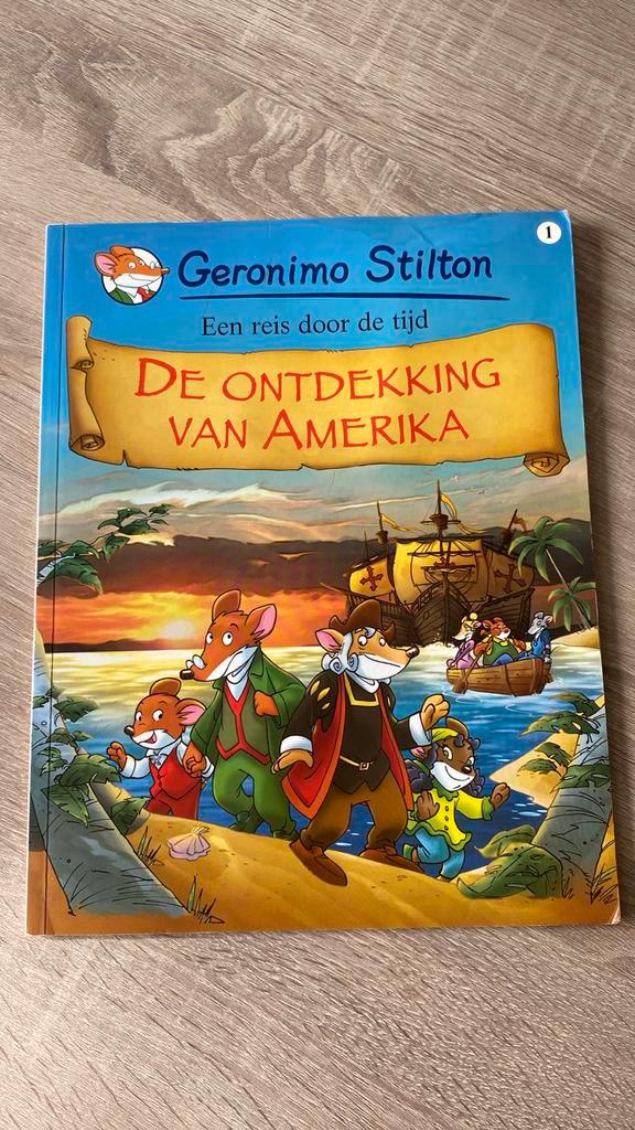 Geronimo Stilton - 1 De ontdekking van Amerika, Boeken, Stripboeken, Zo goed als nieuw, Eén stripboek, Ophalen of Verzenden