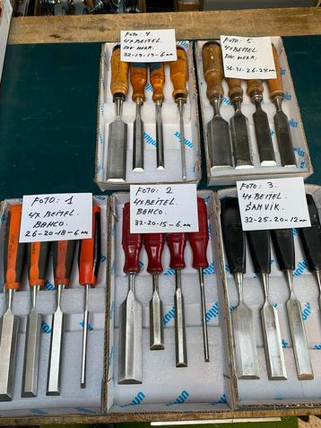Houtbeitels - Diverse Maten beschikbaar voor biedingen