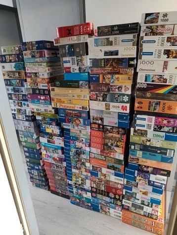 152 puzzels max 2000 stukjes, 30 zijn er nog nieuw beschikbaar voor biedingen