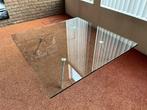 Vierkante glazen salontafel - MOET SNEL WEG!, Ophalen, Gebruikt, Glas, Minder dan 50 cm