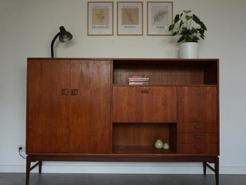 Vintage Mid-Century Highboard kast jaren 70  beschikbaar voor biedingen