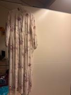 KAWEL Lange Bloemenjurk - Maat 44, Wit, Maat 42/44 (L), Ophalen of Verzenden, Zo goed als nieuw