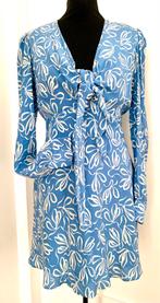 Ted Baker Blauwe Jurk met Bloemen, Blauw, Ophalen of Verzenden, Zo goed als nieuw, Maat 36 (S)