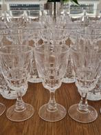 36-delig kristallen glas servies jaren '80, Ophalen, Zo goed als nieuw, Glas, Overige stijlen