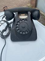 Oude bakeliete draaischijf telefoon, Ophalen of Verzenden, Gebruikt, Met draaischijf