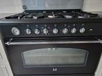 Etna Zwart 5-pits Gasfornuis, Witgoed en Apparatuur, Fornuizen, Ophalen, Gebruikt, Gas, Vrijstaand