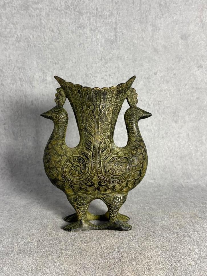 Offer beker / kan China brons Phoenix, Antiek en Kunst, Kunst | Niet-Westerse kunst, Ophalen of Verzenden