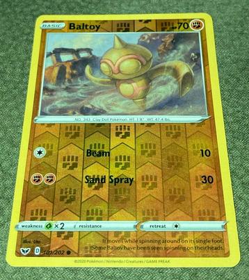 Claydol HOLO pokemon kaart (nummer 343) in nieuwstaat beschikbaar voor biedingen