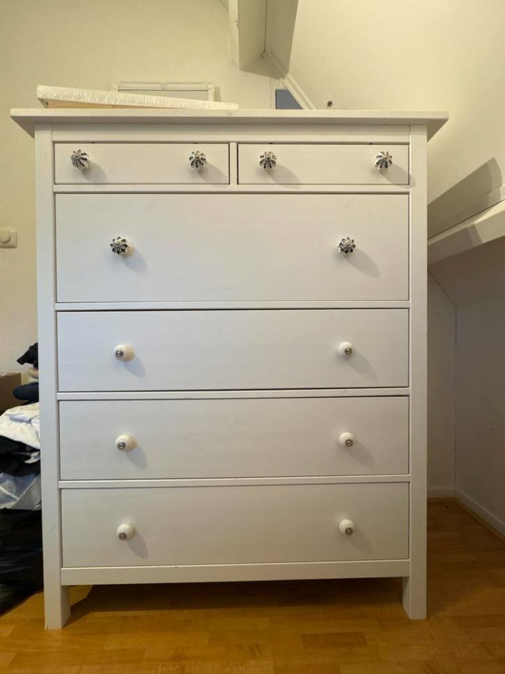 Witte Kast met Lades, Huis en Inrichting, Kasten | Ladekasten, Zo goed als nieuw, 100 tot 150 cm, 50 tot 100 cm, 25 tot 50 cm