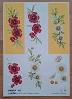 3D-Knipvel - PARRA-02 - Bloemen (2x), Ophalen of Verzenden, Nieuw, Knipvel