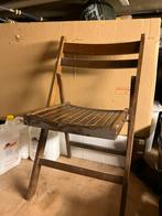 Vintage klapstoel, Ophalen, Gebruikt, Bruin, Vijf, Zes of meer stoelen