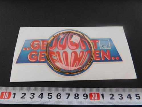 sticker omroep tv duitsland WDR ..gesucht gefunden.., Verzamelen, Stickers, Zo goed als nieuw, Bedrijf of Vereniging, Ophalen