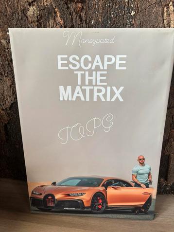 Canvas Andrew Tate - 50x70cm - escape the matrix beschikbaar voor biedingen