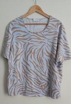 shirt lichtblauw met bruin maat M, Marcona, Ophalen of Verzenden, Zo goed als nieuw, Maat 48/50 (M)