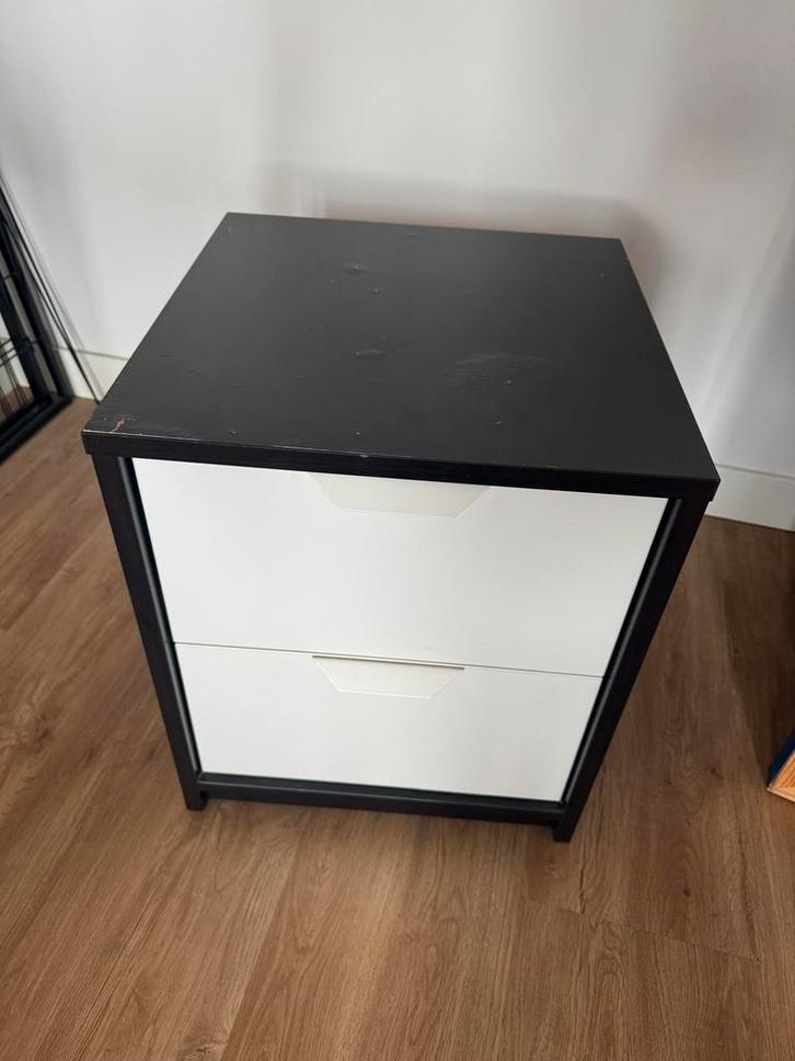 Ladekast met 2 laden, Huis en Inrichting, Kasten | Ladekasten, Gebruikt, Minder dan 100 cm, 50 tot 100 cm, 50 tot 75 cm, Kunststof