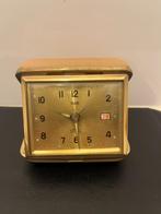 Reiswekker Plato 2 Jewels Auto-Date, Antiek en Kunst, Ophalen of Verzenden
