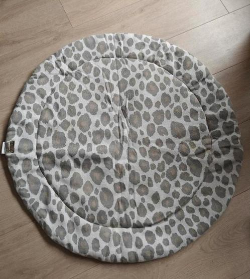 Pantermotief grijs met wit rond boxkleed, Kinderen en Baby's, Boxen, Zo goed als nieuw, Boxkleed, Ophalen of Verzenden