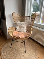 HKLiving Rattan Egg Chair Bohemian naturel, Riet of Rotan, 75 tot 100 cm, Zo goed als nieuw, 50 tot 75 cm