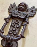 Vintage gietijzeren deurklopper met engel, Ophalen of Verzenden