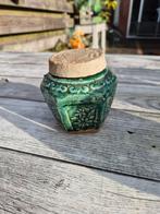 Leuk antiek potje met deksel,  aardewerk, Ophalen of Verzenden