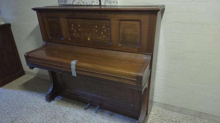 Café piano B.Squire and Son, Muziek en Instrumenten, Piano's, Gebruikt, Piano, Bruin, Ophalen