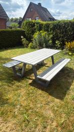 Picknicktafel van aluminium, Tuin en Terras, Picknicktafels, Ophalen, Zo goed als nieuw, Rechthoekig, Aluminium