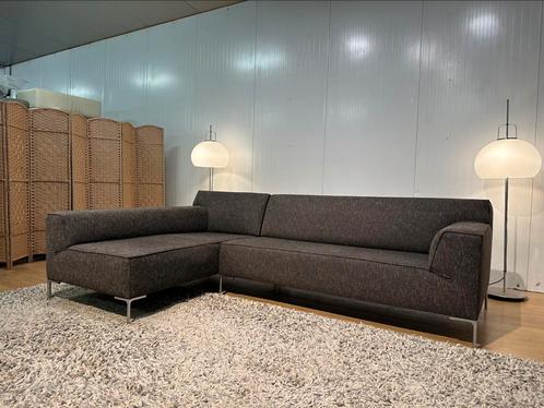 Bloq Hoekbank Bruin Gemêleerd – Stevig & Comfortabel, Huis en Inrichting, Banken | Sofa's en Chaises Longues, Zo goed als nieuw