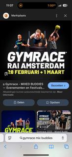 Gymrace mix buddies 27 februari 14:40, Tickets en Kaartjes, Twee personen