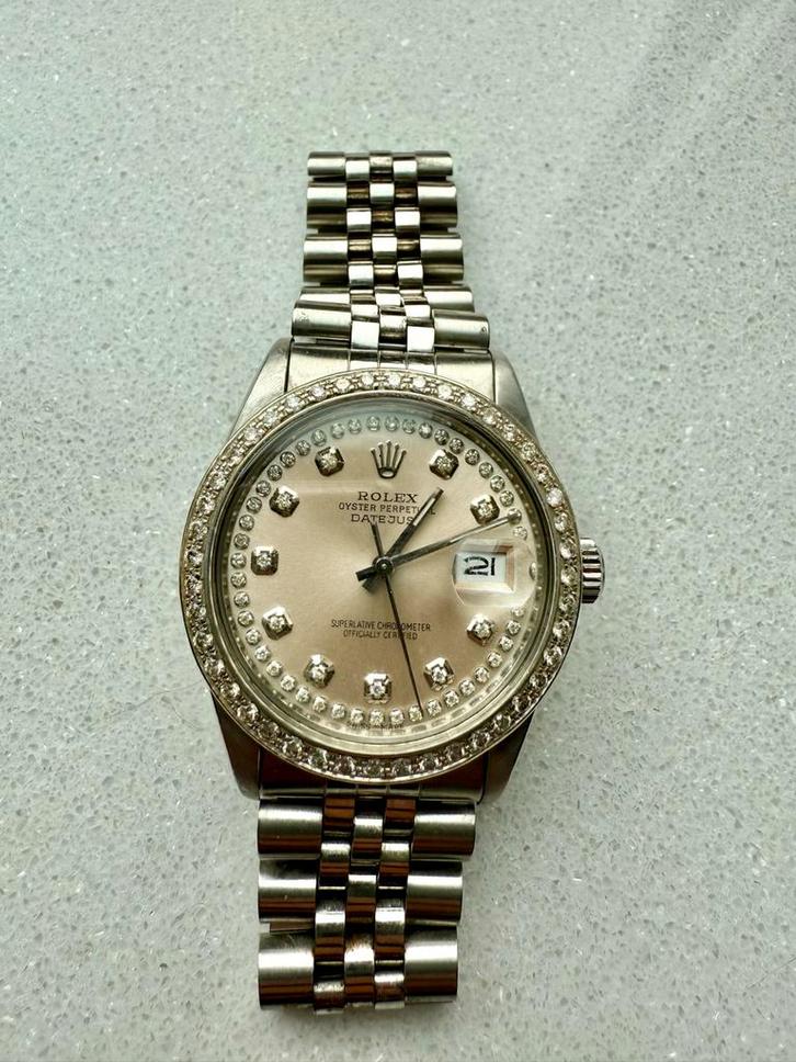 Rolex Datejust 16030 Diamant Upgrade, Sieraden, Tassen en Uiterlijk, Horloges | Dames, Gebruikt, Polshorloge, Rolex, Staal, Ophalen of Verzenden