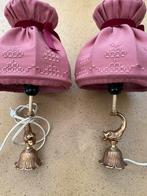 2 nachtlampjes, Ophalen, Gebruikt, Metaal, Minder dan 50 cm